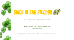 Desktop Screenshot of chickinthekitchen.com